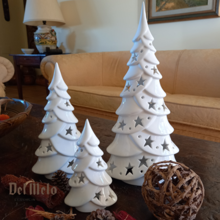 Albero di Natale con cuori in Ceramica