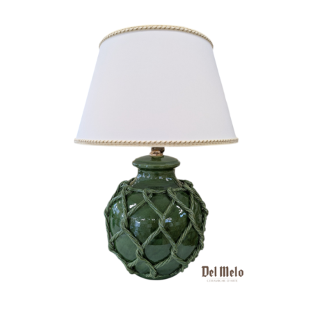 Lampada Corda Verde in Ceramica Toscana